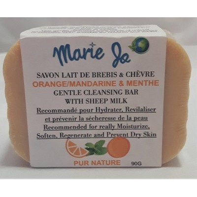 Savon Doux Peaux Sensibles Orange/Mandarine & Menthe Marie Jo 90g